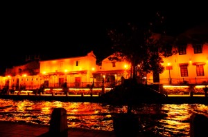 Melaka River at night
